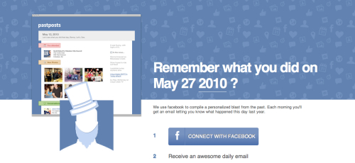PastPosts, scopri cosa hai fatto su Facebook un anno fa