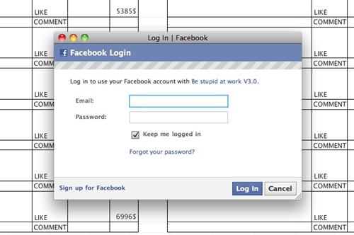 Facebook celato da Excel