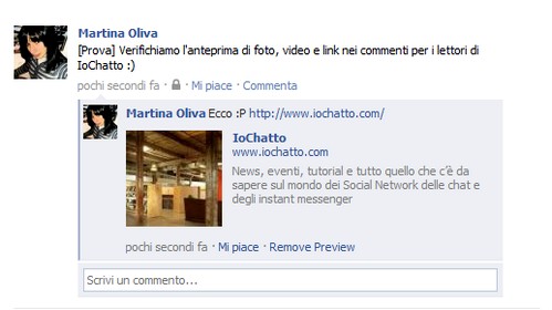 Facebook aggiunge le anteprime a foto, video e link nei commenti 