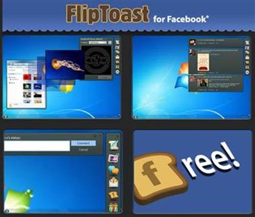 Flip Toast: Facebook sul desktop