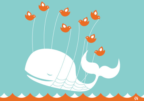 Twitter, il poster della balena bianca