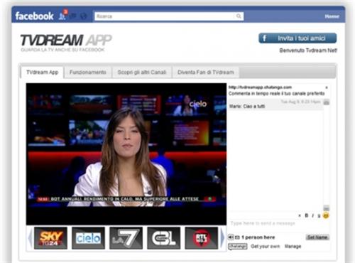 Vediamo la TV streaming su Facebook