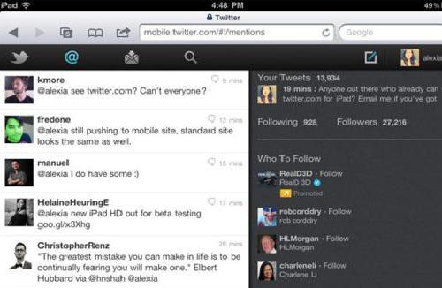 Twitter, arriva una versione dedicata per iPad