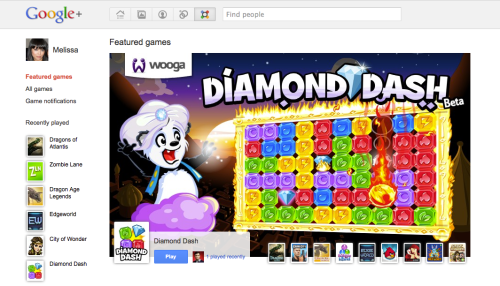 Google Plus, finalmente arrivano i giochi