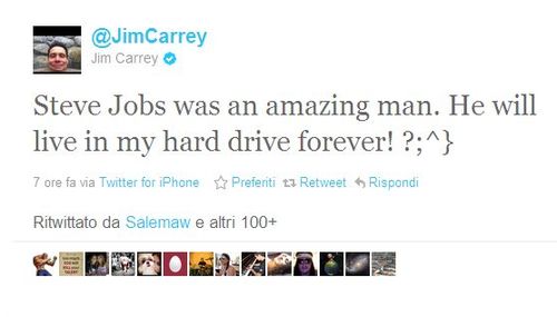 Il ricordo di Steve Jobs su Twitter