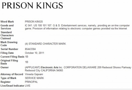 Prison Kings, il nuovo gioco Facebook di Electronic Arts