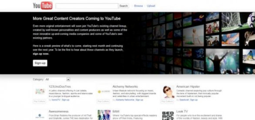 YouTube TV, tanti nuovi canali tematici nel 2012