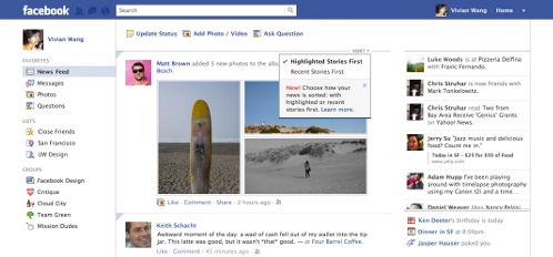 Facebook torna al vecchio News Feed