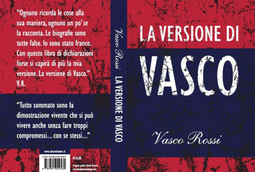 Vasco Rossi, copertina della biografia in anteprima su Facebook