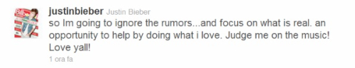 Justin Bieber papà di un bimbo di tre mesi, lui smentisce su Twitter