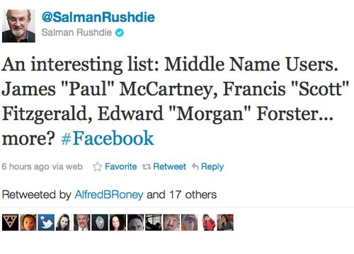 Salman Rushdie batte Facebook. Riaperto il profilo bloccato anche grazie ai suoi fan su Twitter