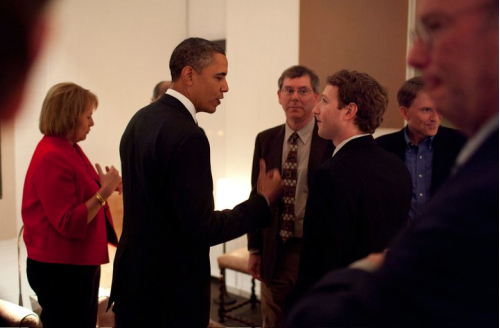 Mark Zuckerberg e Obama