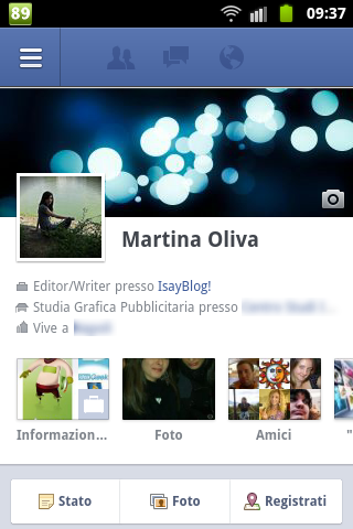 Facebook Timeline Android