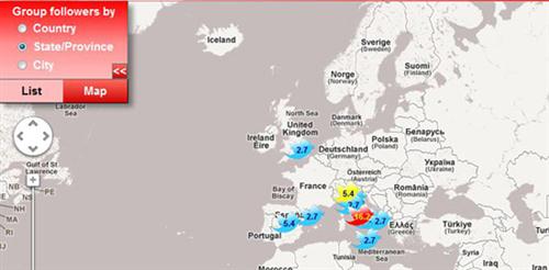 Tweeps Map, geolocalizzazione per Twitter