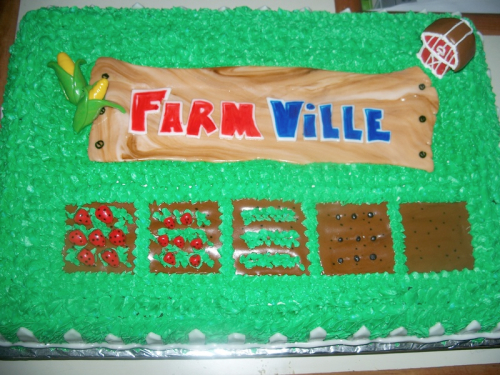 FarmVille, torta dedicata al gioco Zynga