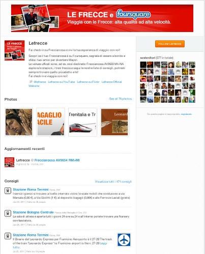 Foursquare Business Page