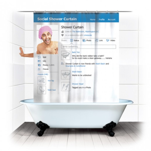 Social Shower Curtain