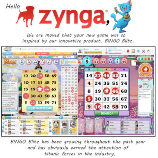 Zynga accusata di plagio per Zynga Bingo