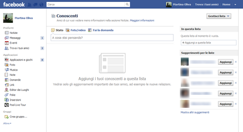 Facebook Conoscenti