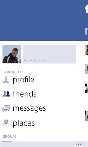 Facebook app Windows Phone 