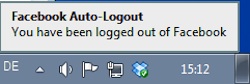 Facebook Auto-Logout