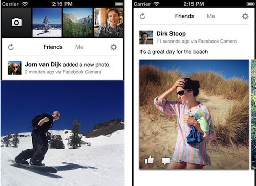 Facebook lancia Facebook Camera, l'app fotografica per iOS