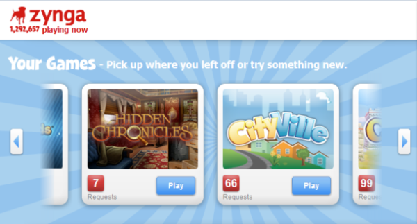 Zynga.com registra tre milioni di utenti al mese