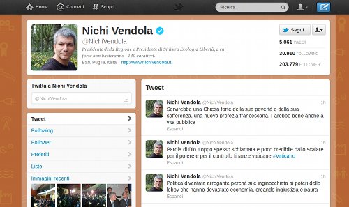 Screenshot-Nichi Vendola (nichivendola) su Twitter