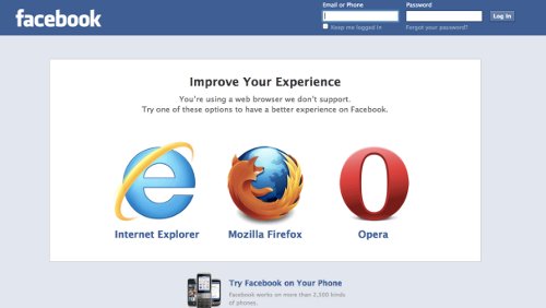 Facebook mette da parte Chrome per Opera