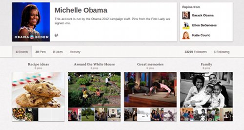Michelle Obama è su Pinterest