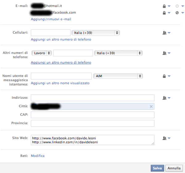 Come ripristinare il proprio indirizzo email sul profilo Facebook