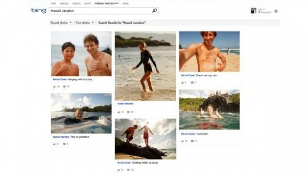 Bing mostrerà le foto di Facebook nei risultati delle riceriche