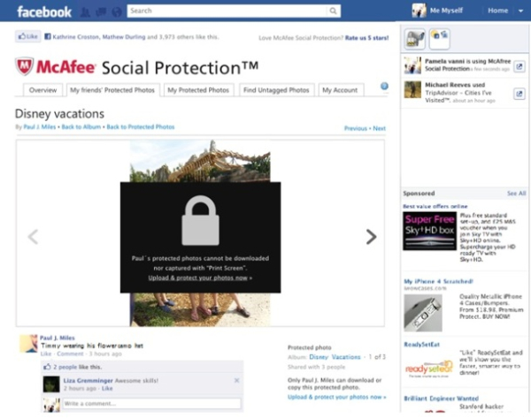 McAfee Social Protection, proteggi le tue foto su Facebook