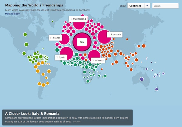 Facebook Mapping the World’s Friendships