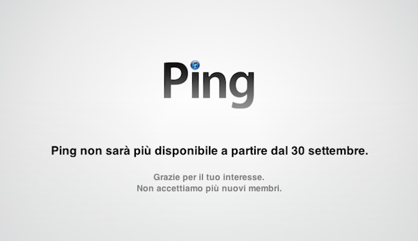 Ping, il social network musicale di Apple chiude il 30 settembre
