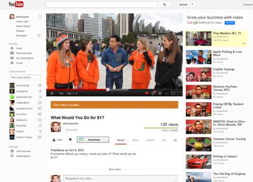 YouTube: nuovo layout e più attenzione sui canali