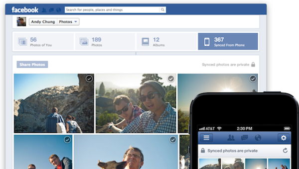 Facebook Photo Sync per sincronizzare tutte le foto dall'iPhone