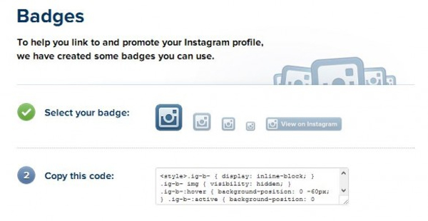 Instagram Badge