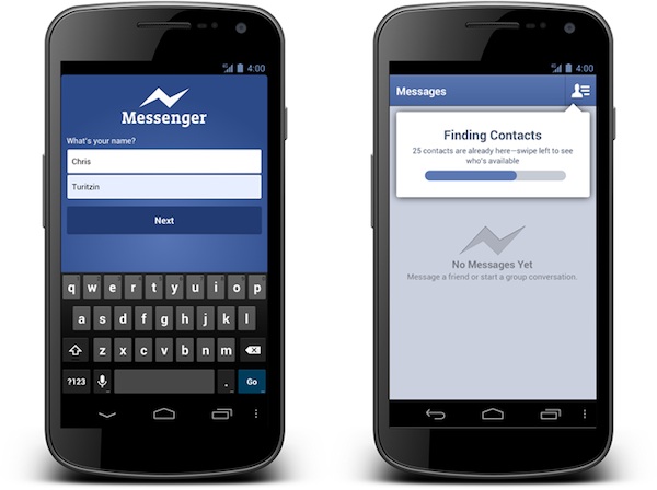 Facebook Messenger per Android, ora è utilizzabile anche con il solo numero di telefono 