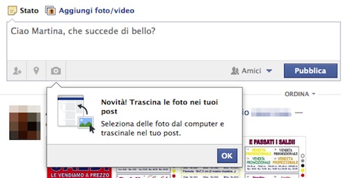 Caricare e condividere foto su Facebook, ora è possibile con il drag and drop 
