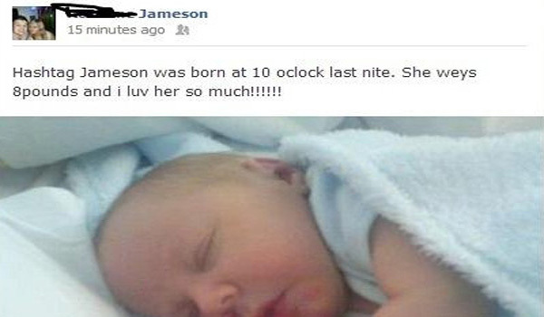 Hashtag Jameson, la bambina con il nome dedicato a Twitter