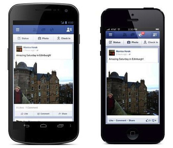 Facebook Android iOS