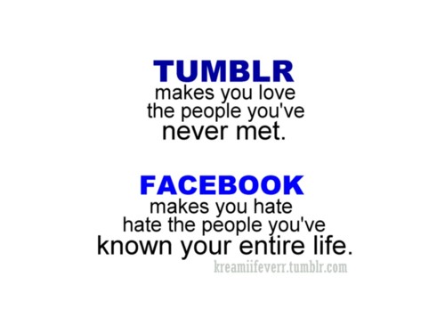 tumblr vs FB
