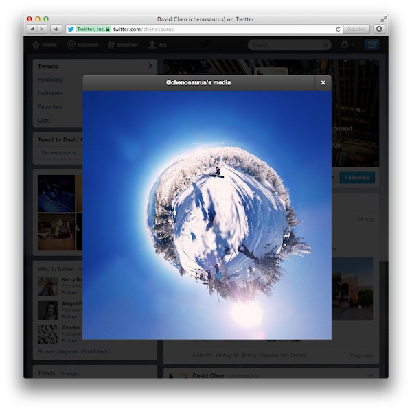 Twitter, un nuovo modo di visualizzare immagini e video