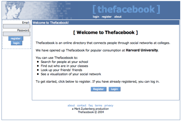 Facebook compie 9 anni, prima versione online il 4 febbraio 2004