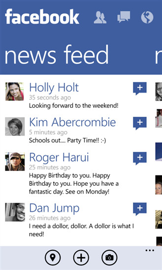 Facebook Windows Phone nuova app