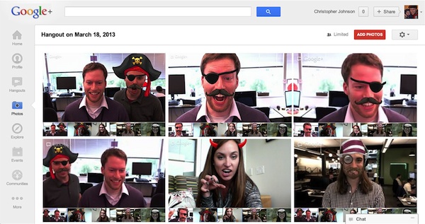 Google+, disponibile la funzione Hangouts Capture