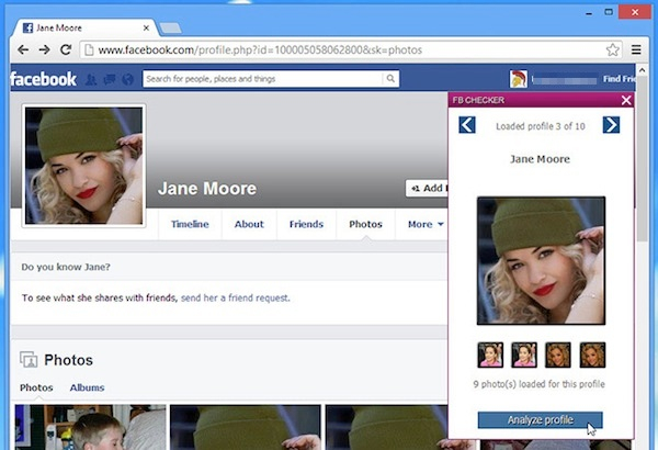 scoprire profili falsi facebook