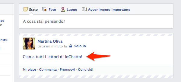 Trucchi Facebook per gli aggiornamenti di stato
