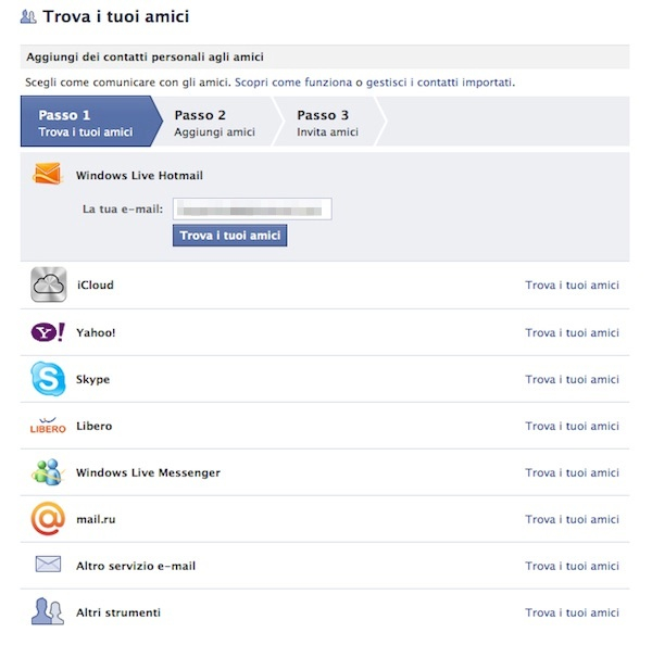 Come trovare amici su facebook